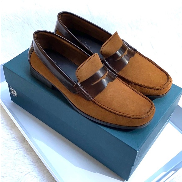 Sandrino Lucho Tan Suede Leather Loafers - Picture 3 of 8